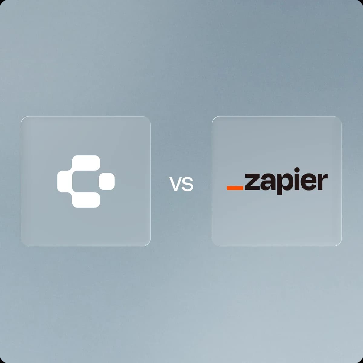 GeneralMind and Zapier logos side by side on a slate background