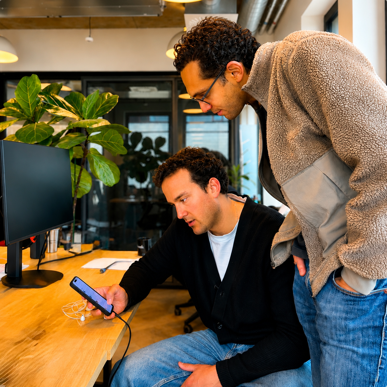 Team member working